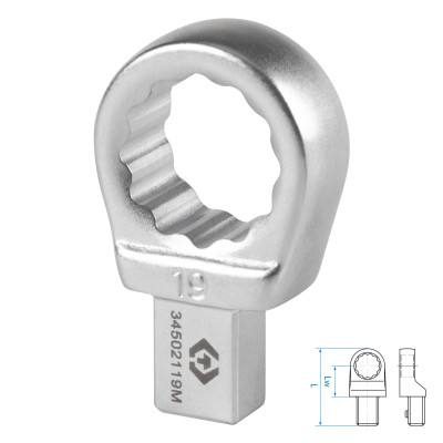 Насадка накидная серии "FIT", 19 мм, 9х12 мм KING TONY 34502119M