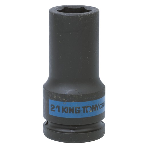 Головка торцевая ударная глубокая шестигранная 3/4", 21 мм KING TONY 643521M
