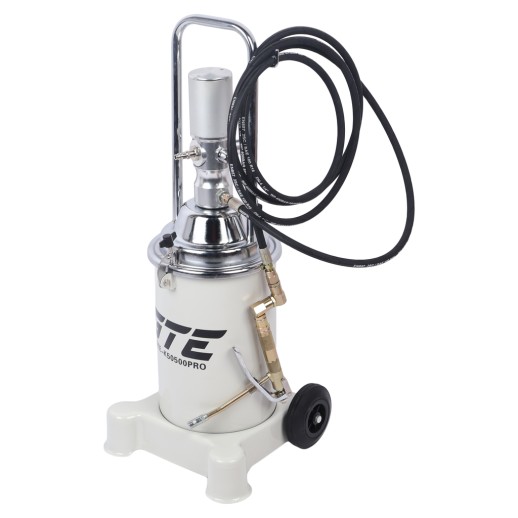 Нагнетатель смазки (солидолонагнетатель) пневматический 50:1 13кг GTE GTE-K50500PRO