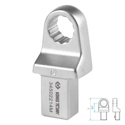 Насадка накидная серии "FIT", 14 мм, 14х18 мм KING TONY 34502214M