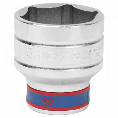 ГОЛОВКА ТОРЦЕВАЯ СТАНДАРТНАЯ ШЕСТИГРАННАЯ 1/2", 34 ММ KING TONY 433534M