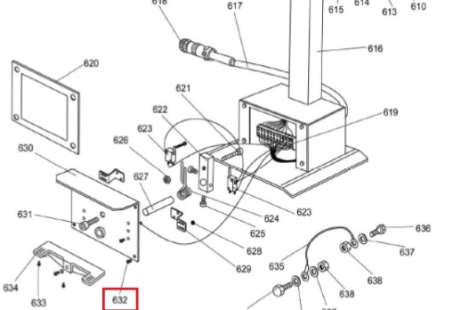MT-296/632 Винт крепежный