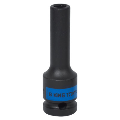Головка торцевая ударная глубокая шестигранная 1/2", 8 мм KING TONY 443508M