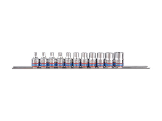 НАБОР ТОРЦЕВЫХ ГОЛОВОК 3/8", TORX Е-СТАНДАРТ, E4-E18, 11 ПРЕДМЕТОВ KING TONY 3121PR