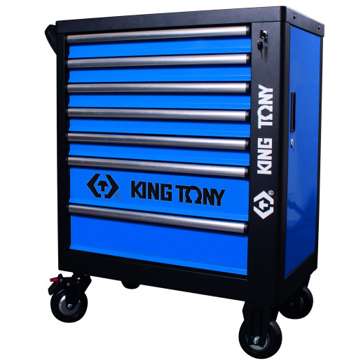 Тележка инструментальная, 7 выдвижных ящиков KING TONY 87G35-7B-KB